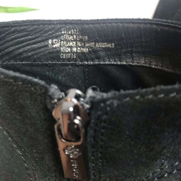 Isola Black Suede Silver Toe Booties - Picture 10 of 10